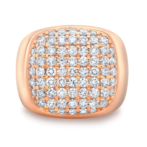 Men's Cluster Diamond Ring (2 Ctw.) 19mm Width