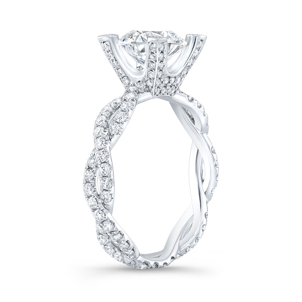 Infinity Twist with Pave Prongs