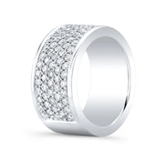 Lab Grown Round Cut Men's Diamond Ring 8mm (3.0 Ctw)