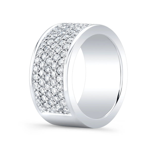 Lab Grown Round Cut Men's Diamond Ring 8mm (3.0 Ctw)