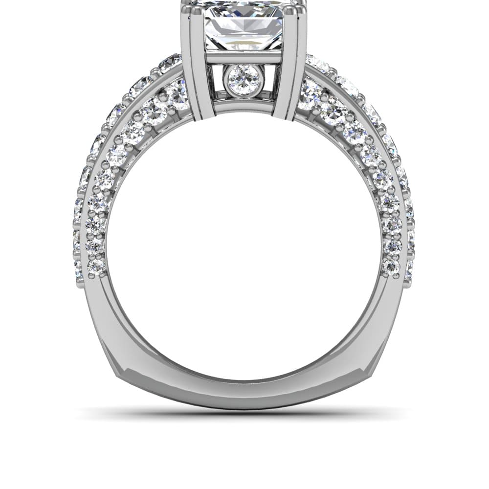 2.40 Ctw. Marquise Cut Diamond 3-Sided Pave Engagement Ring D VS1 GIA Certified