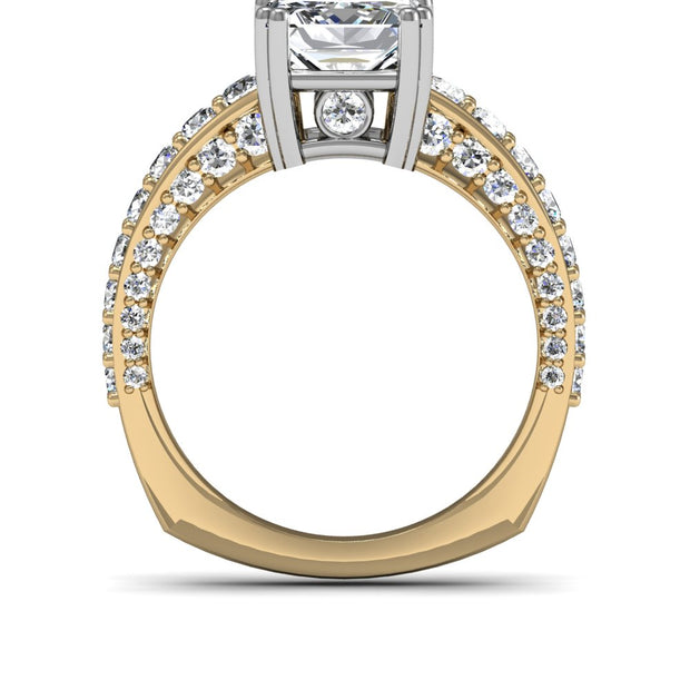 2.40 Ctw. Marquise Cut Diamond 3-Sided Pave Engagement Ring D VS1 GIA Certified