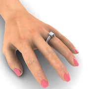 2.40 Ctw. Marquise Cut Diamond 3-Sided Pave Engagement Ring D VS1 GIA Certified