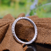 Natural Diamond Wedding Ring E/F/G Color VS1-VS2 Clarity