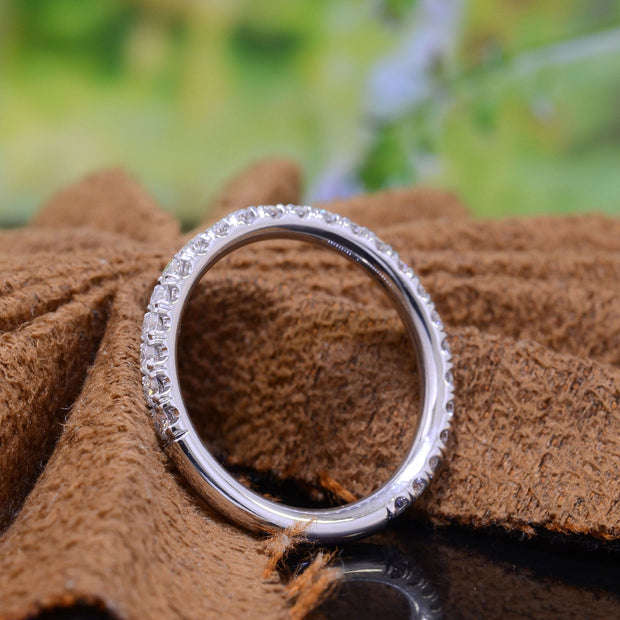 Natural Diamond Wedding Ring E/F/G Color VS1-VS2 Clarity