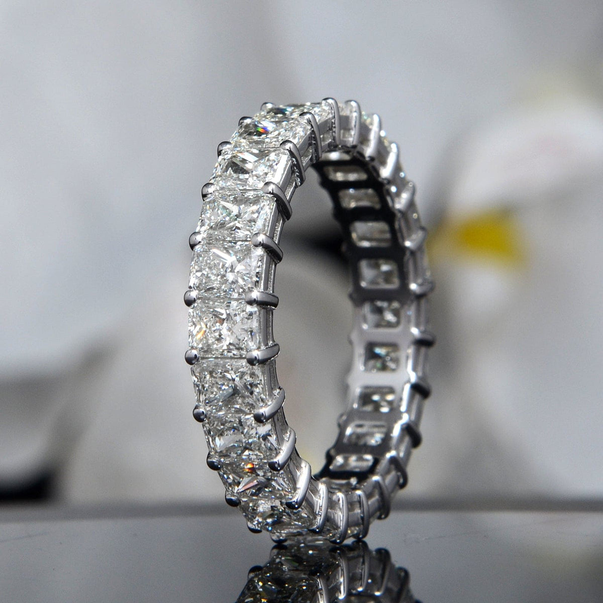 5 carats radiant eternity band
