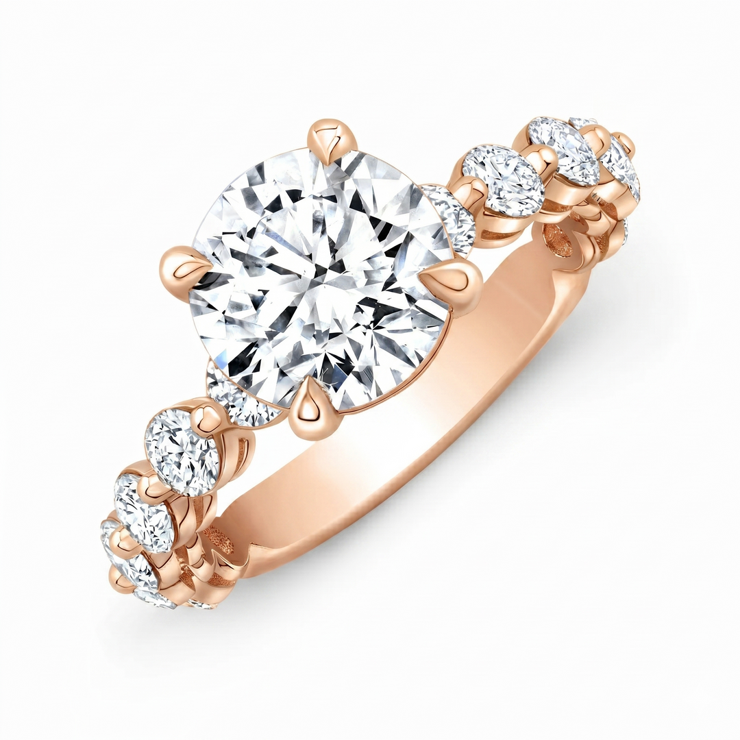 2.20 Ctw Round Cut Engagement Ring Single Prong Setting F,VS1 GIA Certified