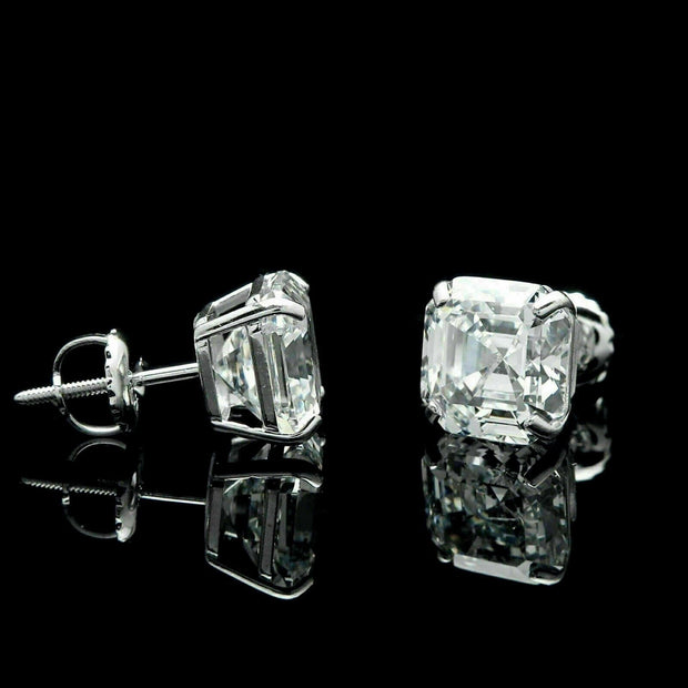 1.40 Ct. Asscher Cut Diamond Stud Earrings