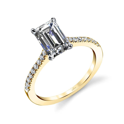 Parade Design Hemera Bridal Simple Pave Diamond Ring