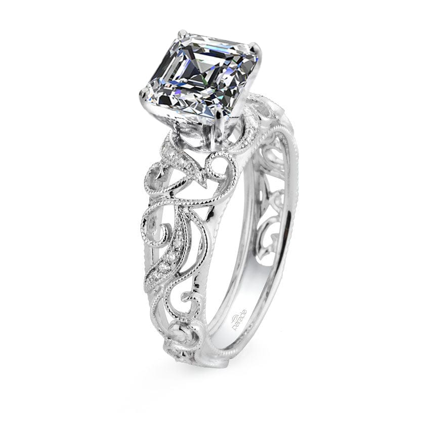 Parade Design Hera Bridal Milgrain Etched Scrolls Curl Ring
