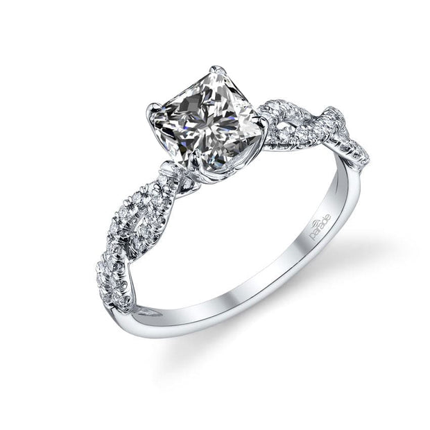 Parade Design Hemera Bridal Twisted Pave Diamond Engagement Ring