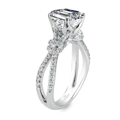 Parade Design Hemera Bridal Twist Split Shank Shoulder Pave