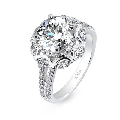 Parade Design Hemera Bridal Halo Marquise Split Shank Ring