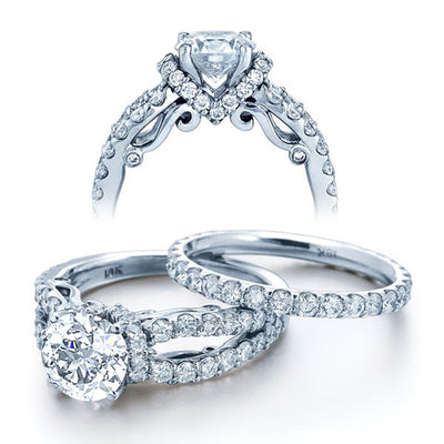 Verragio Insignia U-Prong Split Shank Collar Diamond Engagement Ring