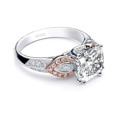 Sculptured Milgrain Design Pave Hera Bridal R1129A/PD