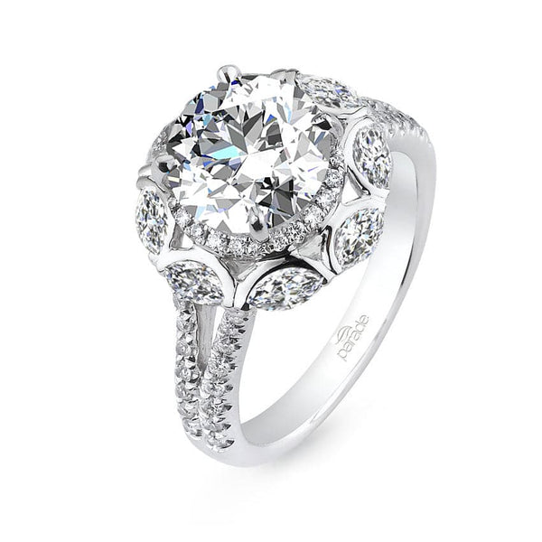 Parade Design Hemera Bridal Halo Marquise Split Shank Ring