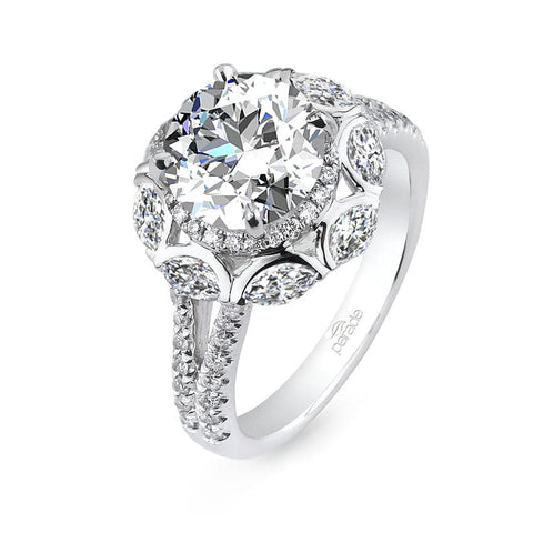 Parade Design Hemera Bridal Halo Marquise Split Shank Ring