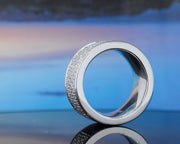 3.30 Ct. Men's Round Cut Diamond Band D,VVS1 Platinum 10mm Ring Size 9