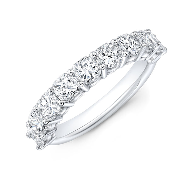 Half Eternity Band Lab Grown Diamonds Cushion Cut