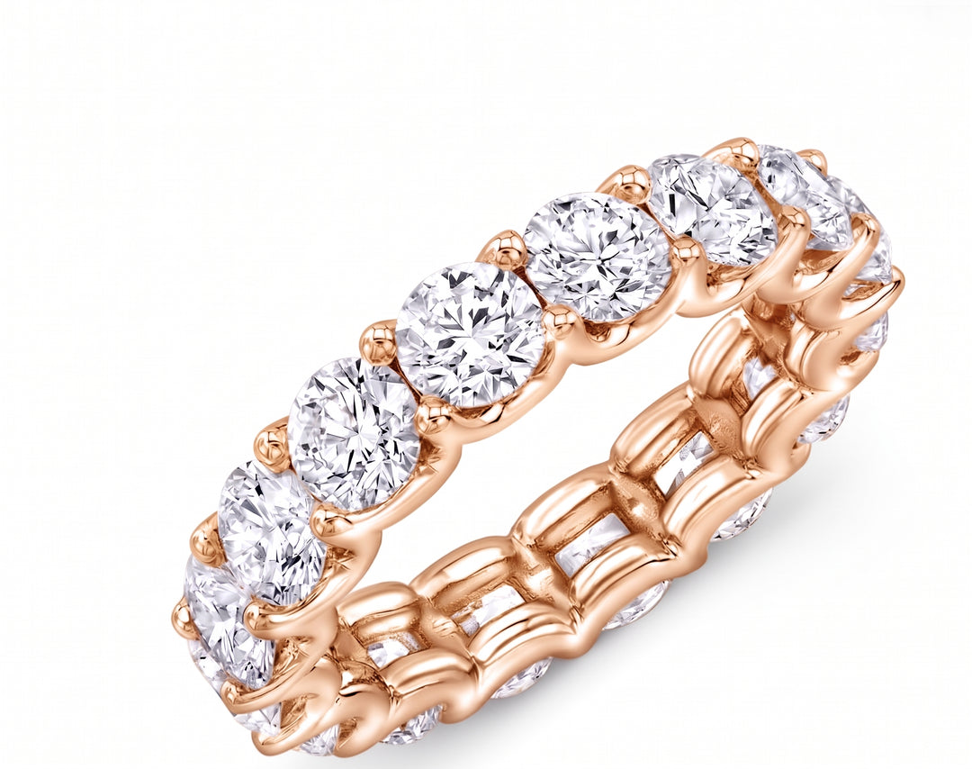 5.0 Ct. Diamond Eternity Band Round Cut F-G Color VS1-VS2 Clarity