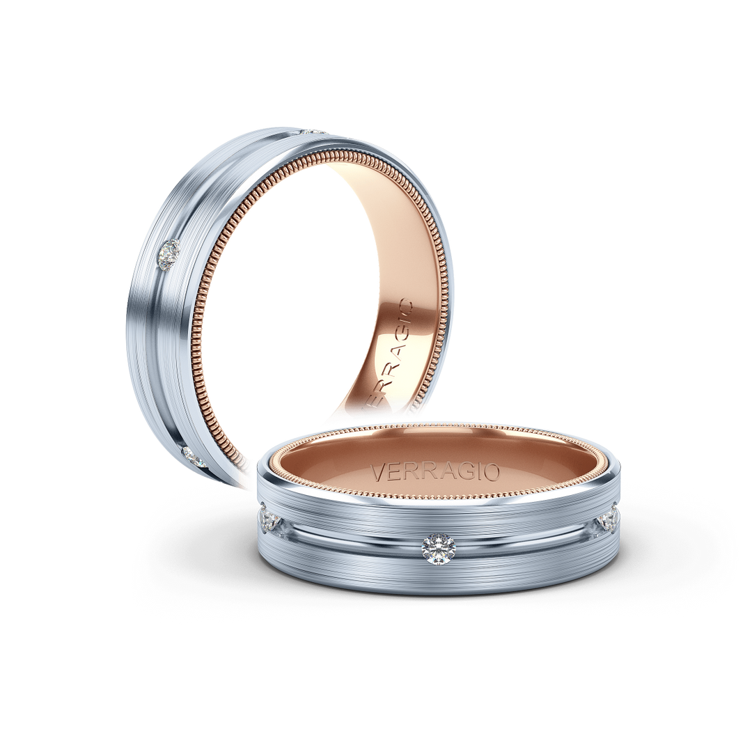 Verragio 6mm Matte Finish Diamond Band VWD-6921
