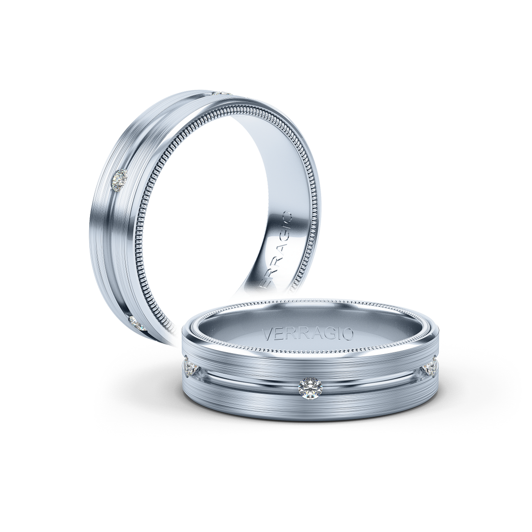 Verragio 6mm Matte Finish Diamond Band VWD-6921