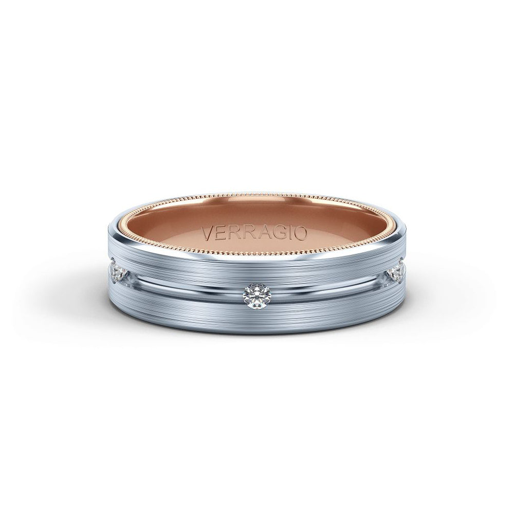 Verragio 6mm Matte Finish Diamond Band VWD-6921