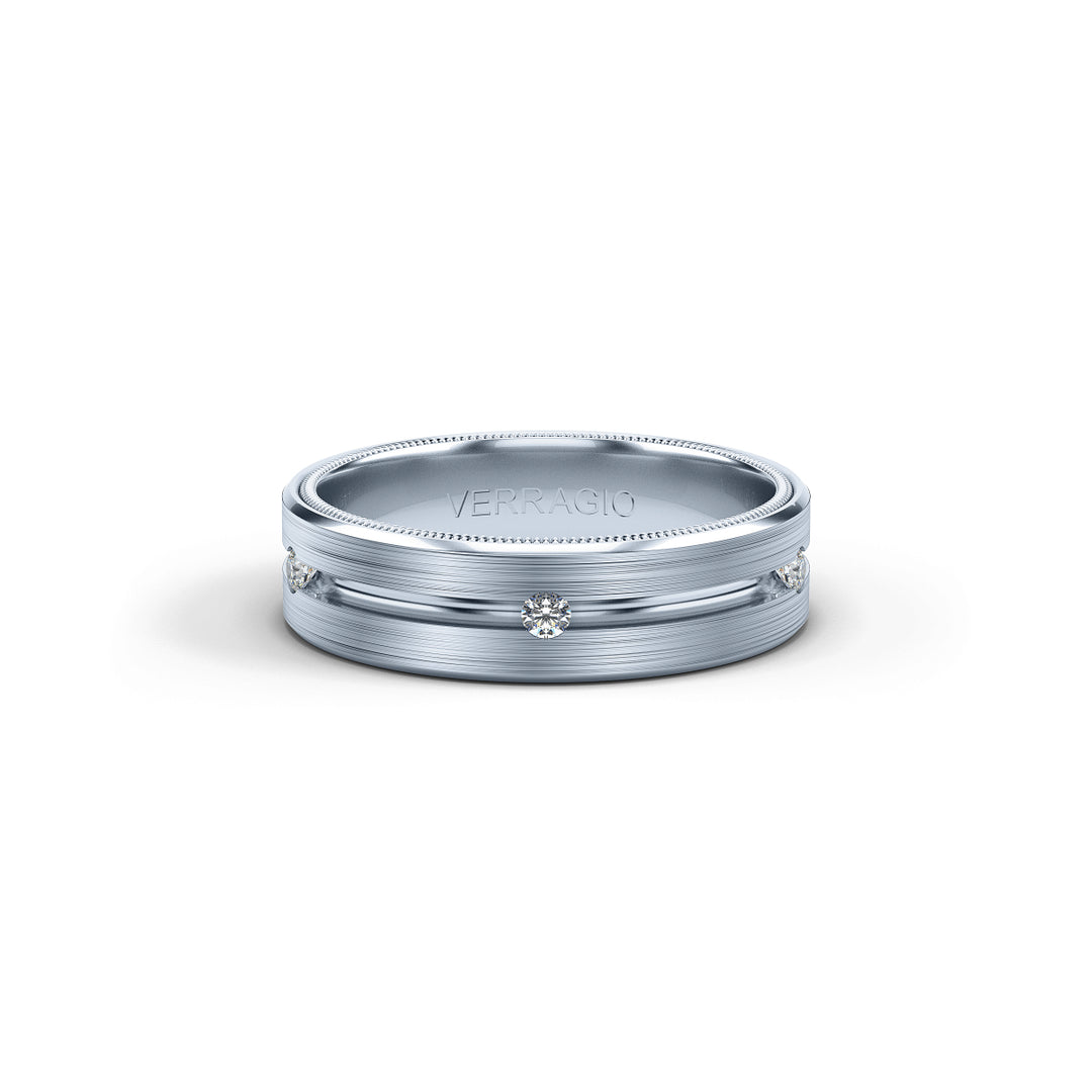 Verragio 6mm Matte Finish Diamond Band VWD-6921