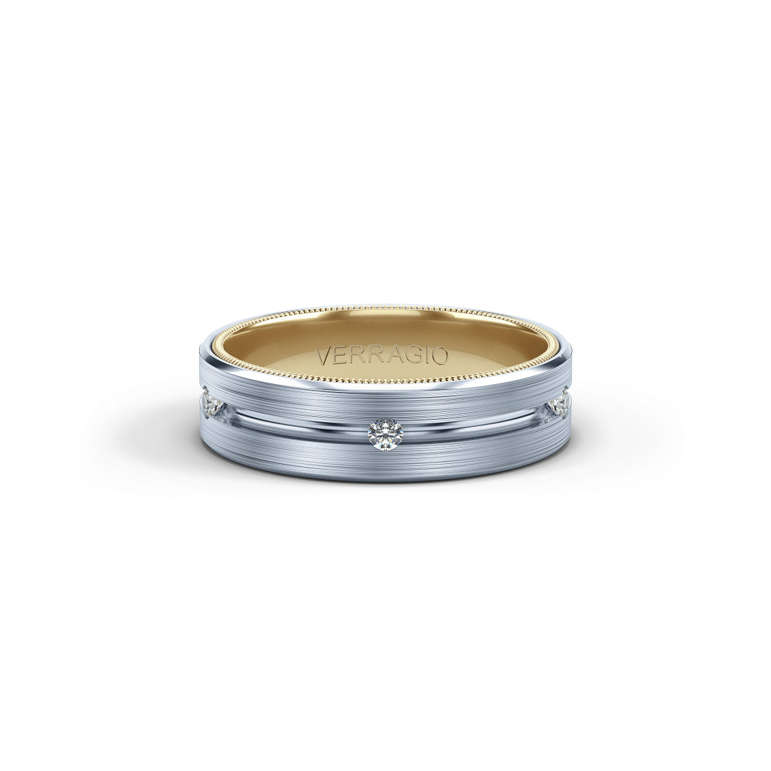 Verragio 6mm Matte Finish Diamond Band VWD-6921