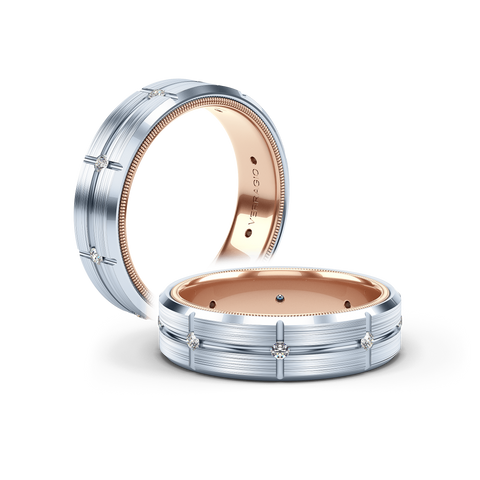 Verragio 6mm Matte Finish Diamond Band VWD-6927