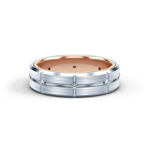 Verragio 6mm Matte Finish Diamond Band VWD-6927