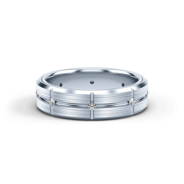 Verragio 6mm Matte Finish Diamond Band VWD-6927