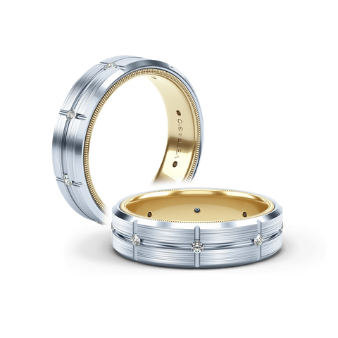 Verragio 6mm Matte Finish Diamond Band VWD-6927