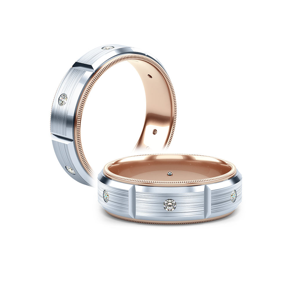 Verragio 7mm Matte Finish Diamond Band VWD-7912