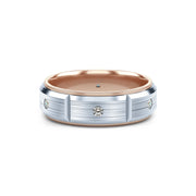 Verragio 7mm Matte Finish Diamond Band VWD-7912
