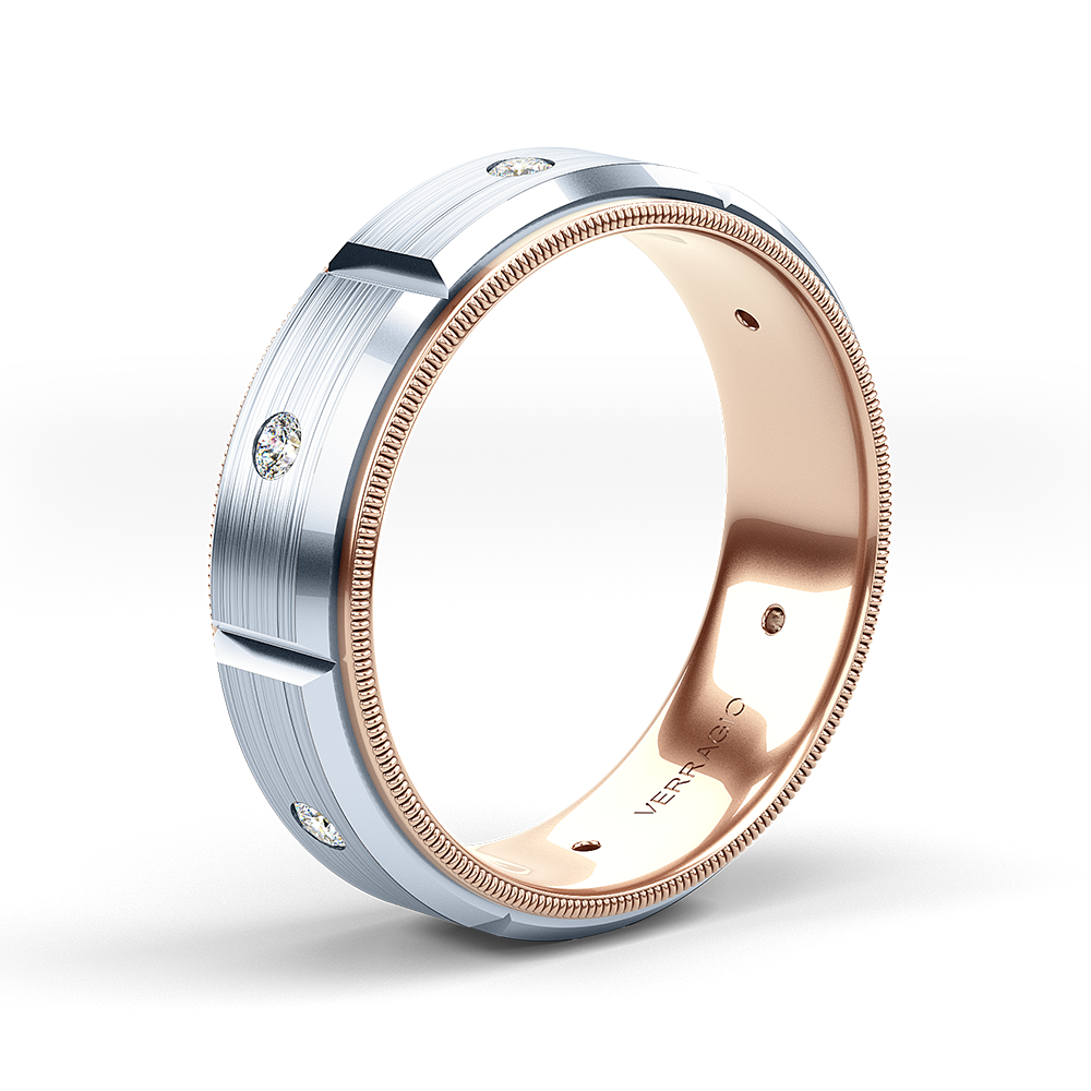 Verragio 7mm Matte Finish Diamond Band VWD-7912