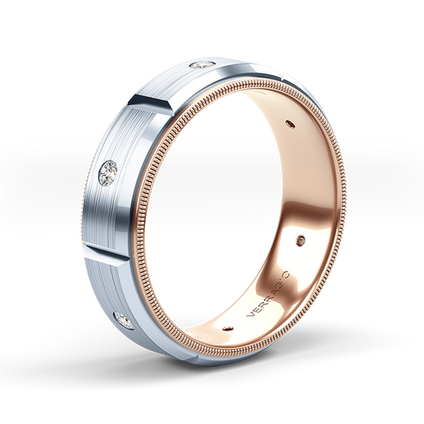 Verragio 7mm Matte Finish Diamond Band VWD-7912