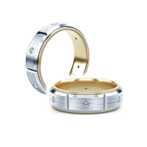Verragio 7mm Matte Finish Diamond Band VWD-7912