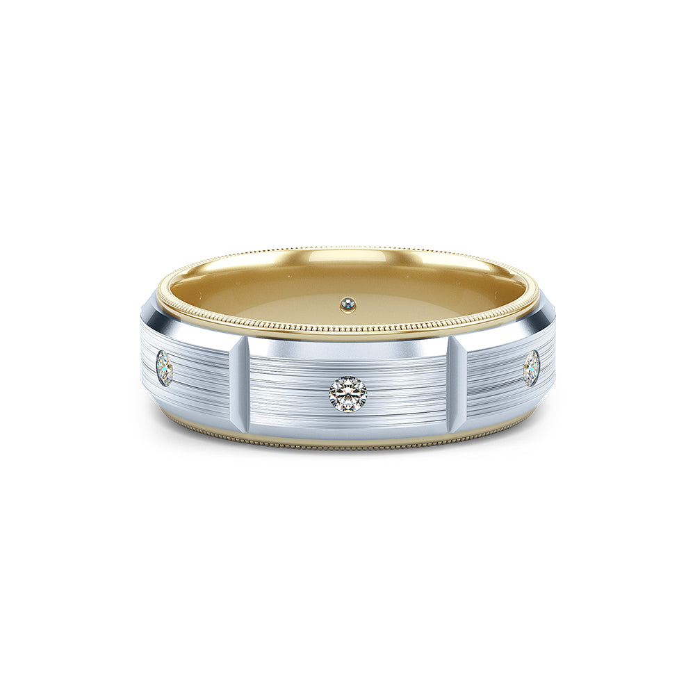 Verragio 7mm Matte Finish Diamond Band VWD-7912