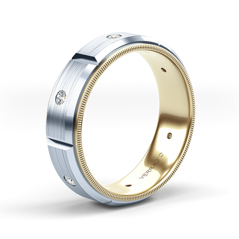 Verragio 7mm Matte Finish Diamond Band VWD-7912