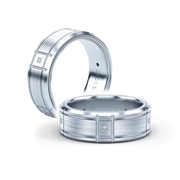Verragio 8mm Matte Finish Princess Diamond Band VWD-8905