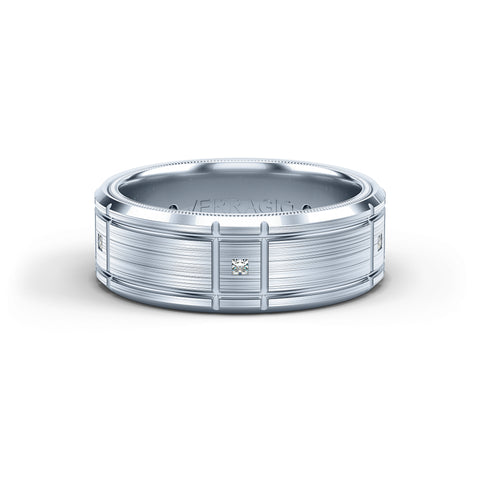 Verragio 8mm Matte Finish Princess Diamond Band VWD-8905