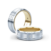 Verragio 8mm Matte Finish Princess Diamond Band VWD-8905