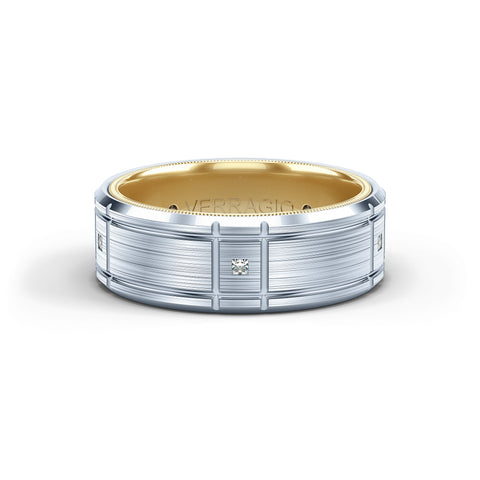 Verragio 8mm Matte Finish Princess Diamond Band VWD-8905
