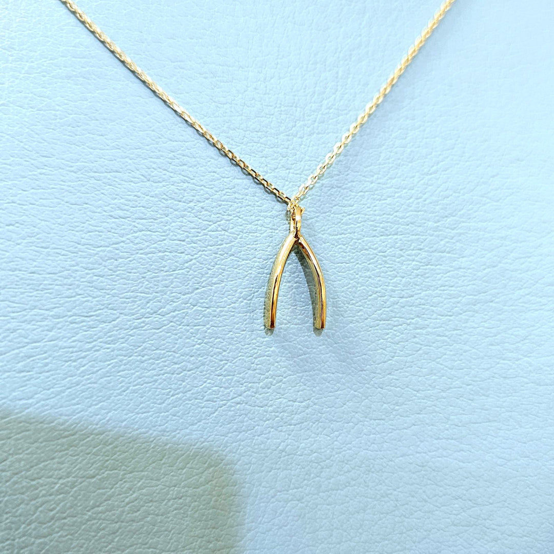 Wishbone Diamond Pendant
