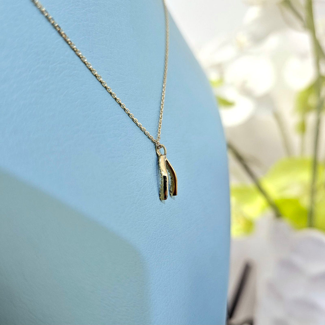 Wishbone Diamond Pendant