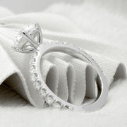 1.90 Ct. Classic Oval Cut Engagement Ring Set G Color VS2 GIA Certified