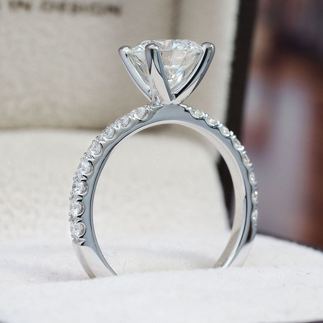 2.50 Ct. Round Cut Engagement Ring GIA G Color VVS GIA Certified
