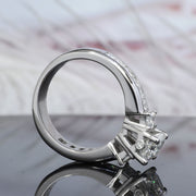 Emerald Cut Engagement Ring Profile View