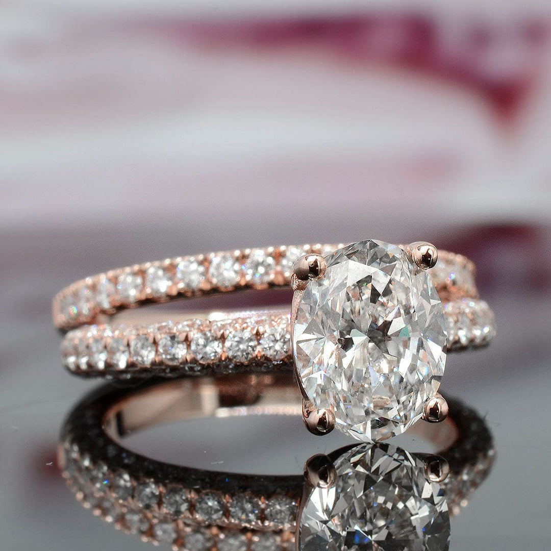 Hidden Halo Diamond Engagement Ring